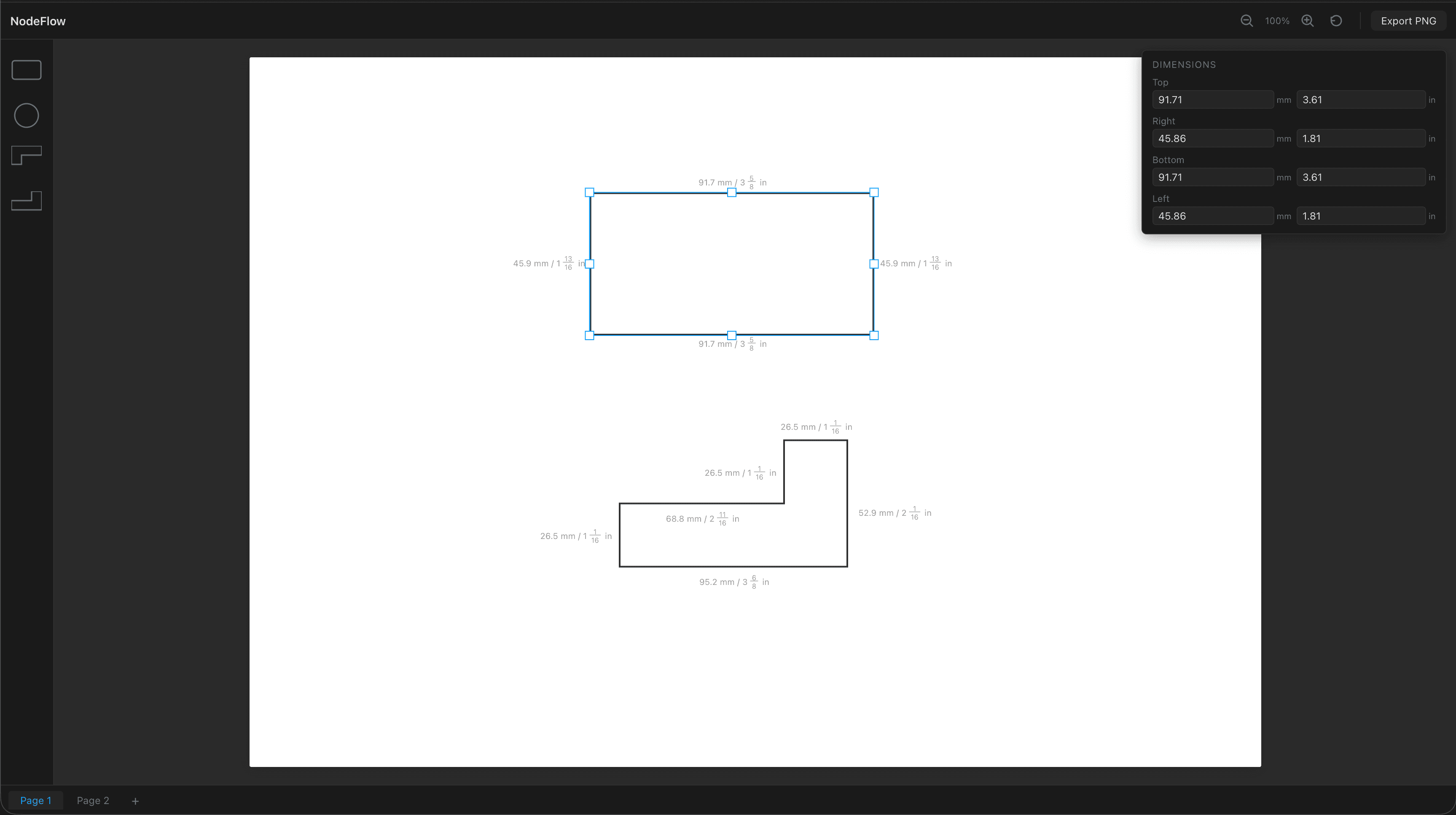 Screenshot of Node Flow